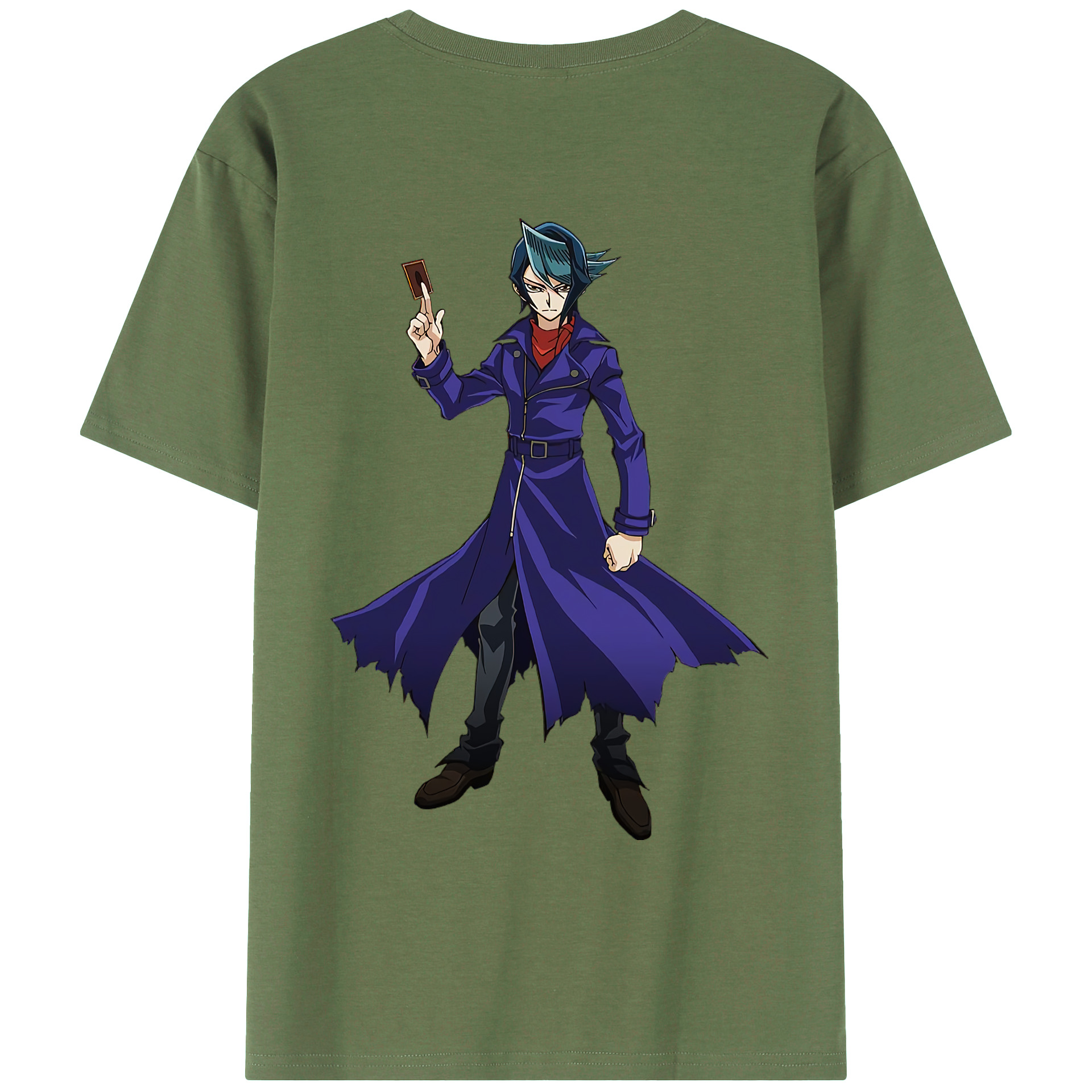 （画像用） 遊☆戯☆王 Yu-Gi-Oh! 綿100％ メンズ半袖Tシャツ（バックプリント） 通気性